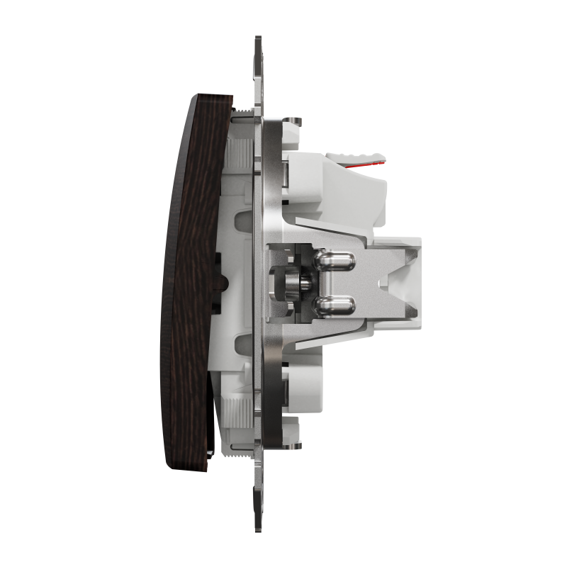 Кнопковий вимикач 10 А, Венге Sedna Elements