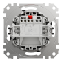 Одноклавішний вимикач Чорний Sedna Design