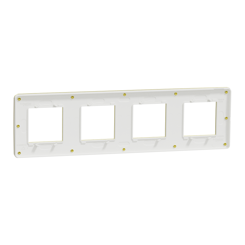 Cover frame, Unica Studio Metal, 4 gangs, gold