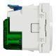 Силова розетка та USB Unica New тип С 10,5 Вт, 2 модулі, біла