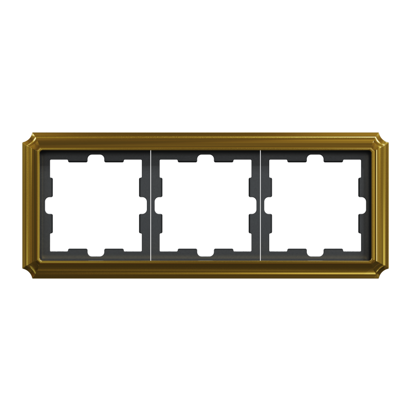 Рамка 3 постова D-Atique, золото 24к