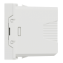 USB-коннектор 1 модуль білий