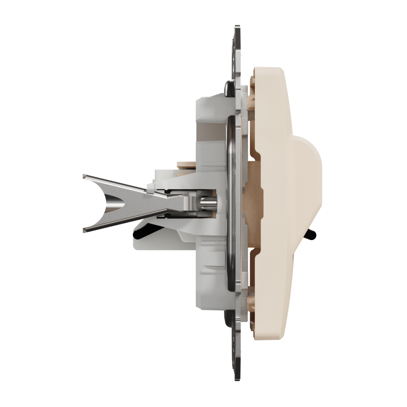 Аудіорозетка Бежевий Sedna Design