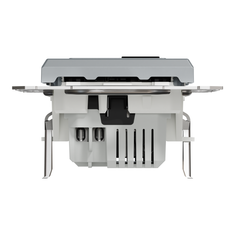Asfora - double USB charger 2.4 A - steel