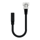 Розетка HDMI, 1 модуль білий