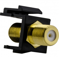 Механізм keystone BNC-F (jack/jack) чорний