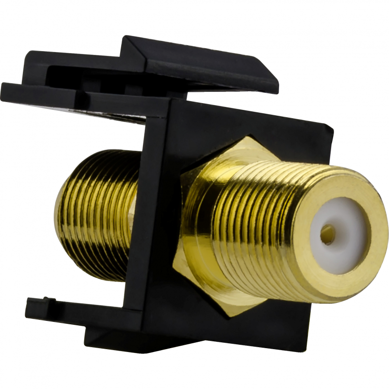 Механізм keystone BNC-F (jack/jack) чорний