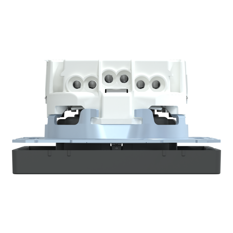 D-Life РОЗЕТКА з/к і шторкою АНТРАЦИТ