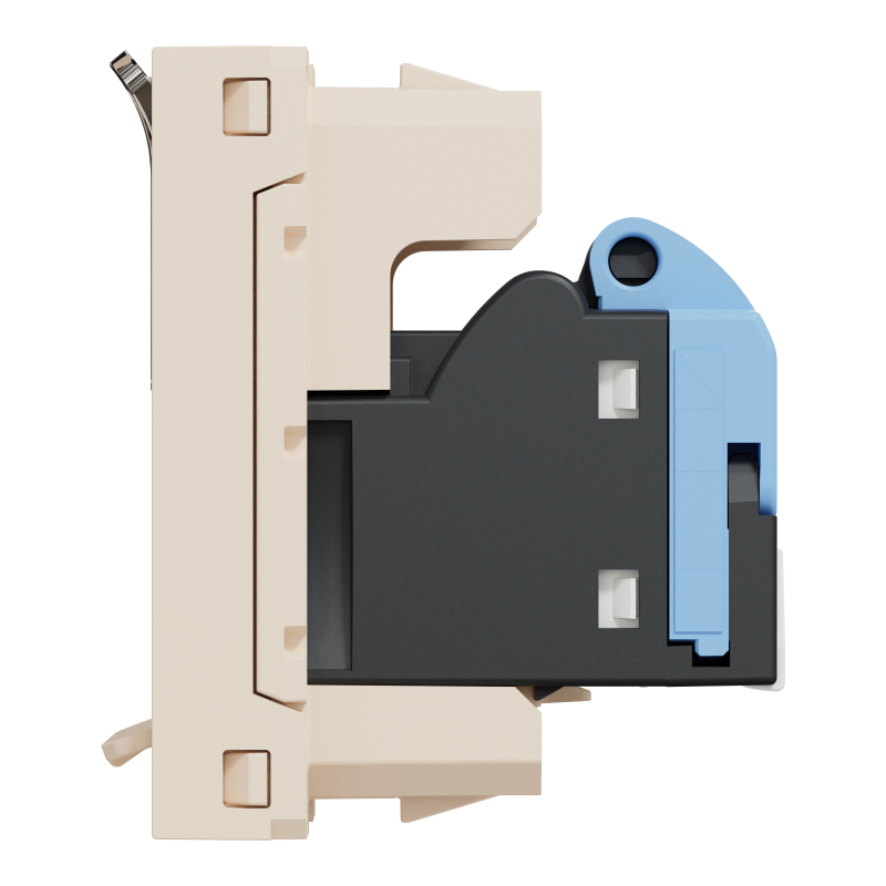 Розетка комп'ютерна RJ45, категорія 6 UTP, 1 модуль, бежева Unica New Studio