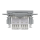 РОЗЕТКА КОМП'ЮТЕРНА RJ45 UTP КАТ. 5Е ПОДВІЙНА ASFORA СТАЛЬ