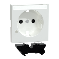 Накладка для розетки з заземленням з модулем індик ламп SysM активно-білий гл