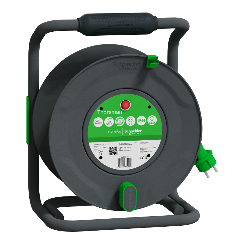 Подовж на котушці 25 м, 3х1,5 IP44 Schuko