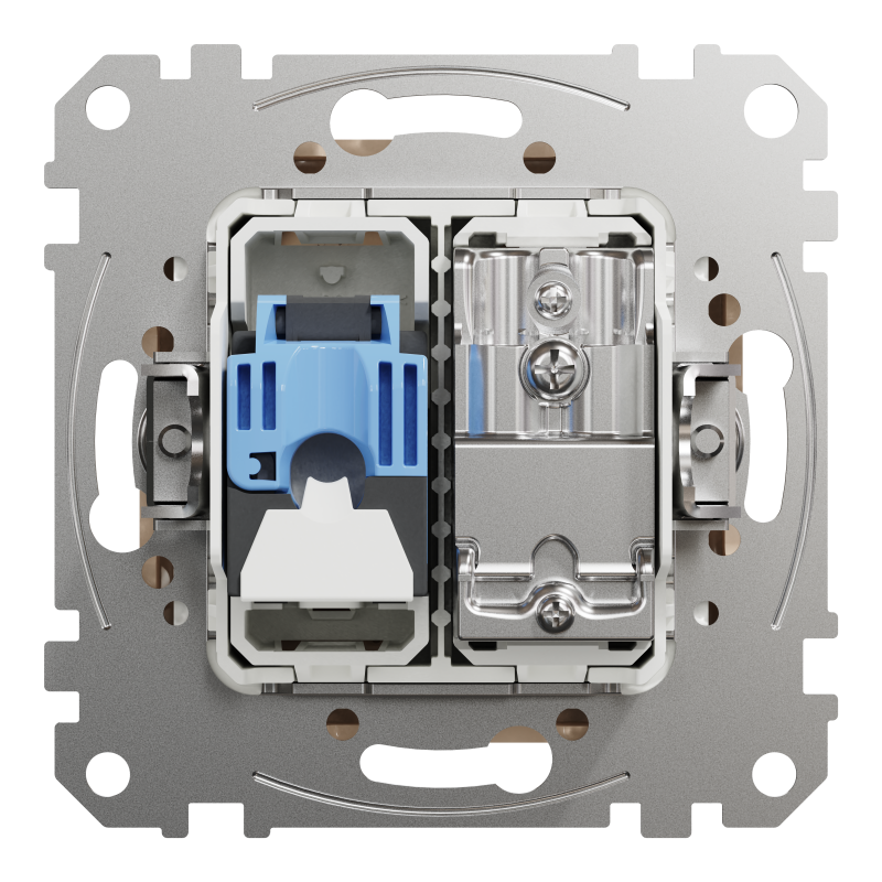Розетка RJ45 категорія 6 UTP -TV Бежевий Sedna Design