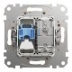 Розетка RJ45 категорія 6 UTP -TV Бежевий Sedna Design