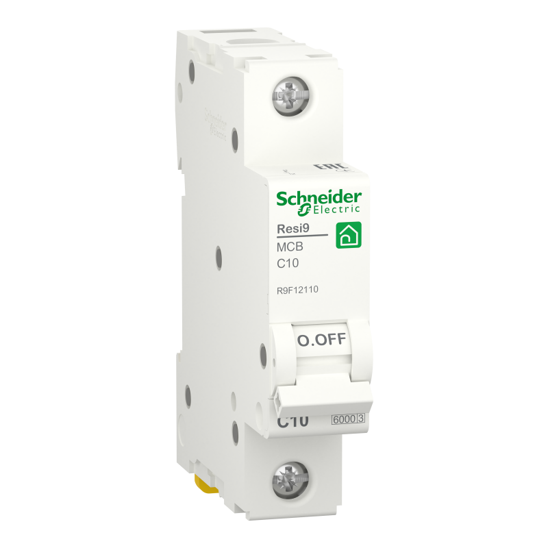 Автоматичний вимикач RESI9 10 А, 1P, крива С, 6кА