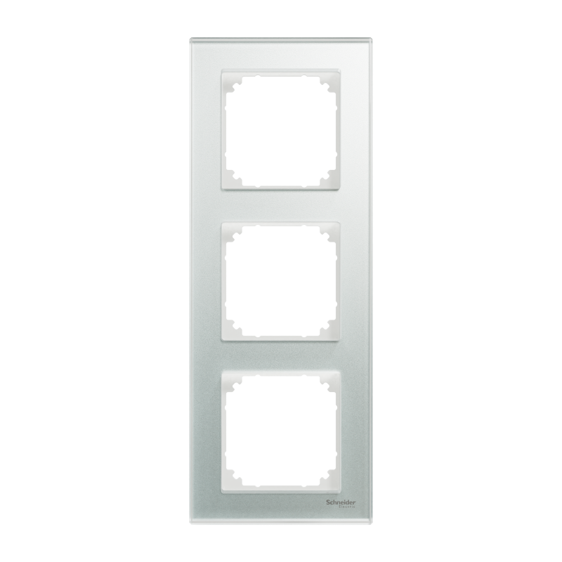 РАМКА скло 3 поста, Білий кристал, SM