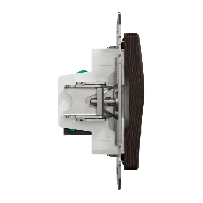 Подвійна комп'ютерна розетка RJ45 CAT 5E UTP, Венге Sedna Elements