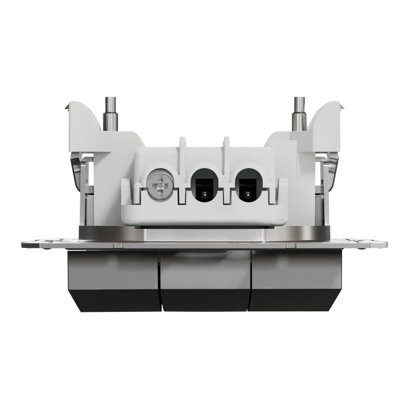 ВИМИКАЧ ТРЬОХКЛАВІШНИЙ АНТРАЦИТ ASFORA