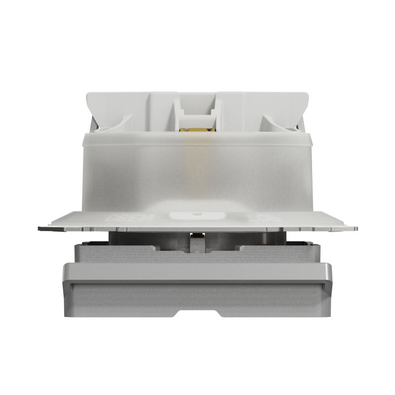 Розетка з заземлення, зі шторками, та з кришкою IP44 Алюміній Sedna Design