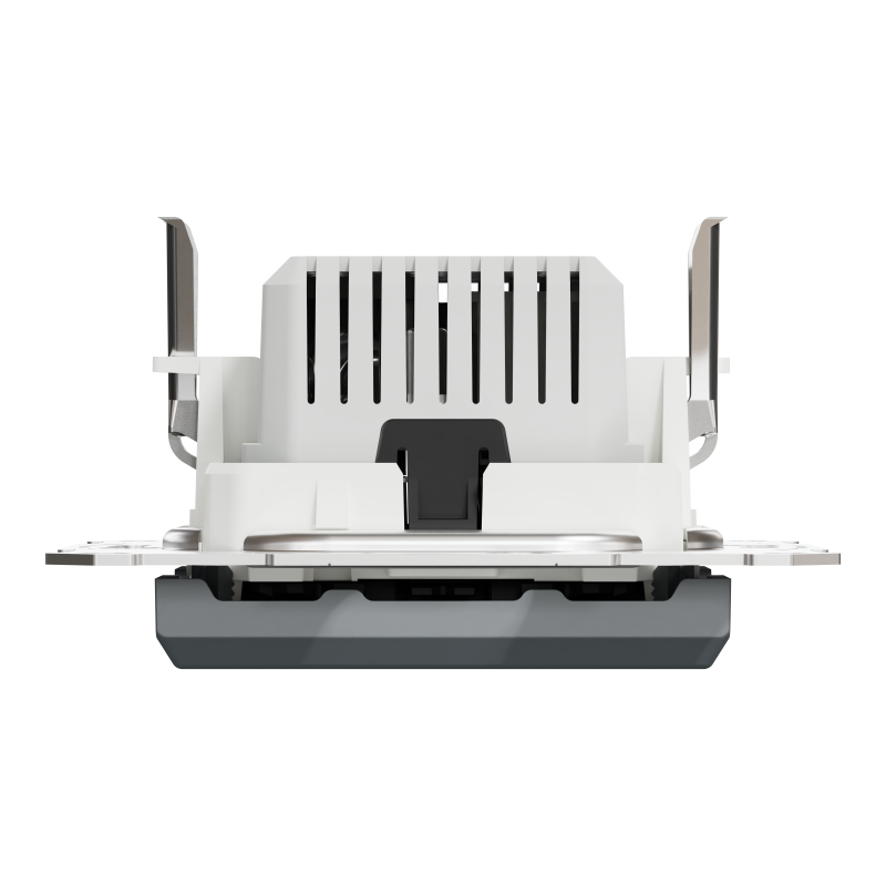 Asfora - double USB charger 2.4 A - steel