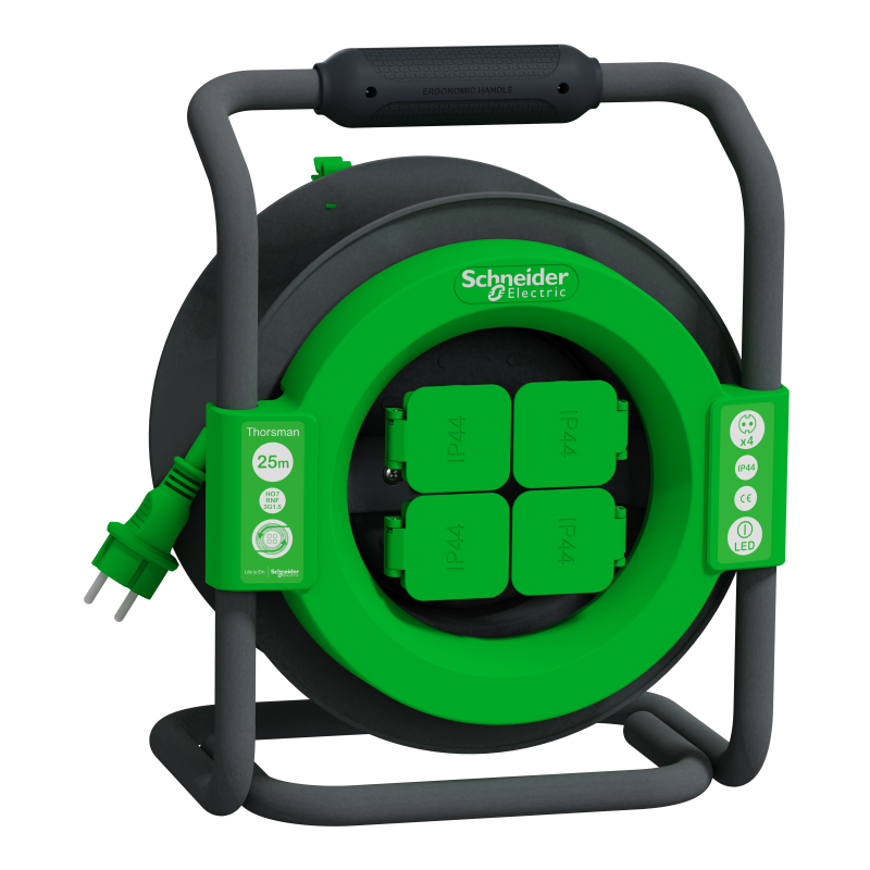 Подовж на котушці 25 м, 3х1,5 IP44 Schuko