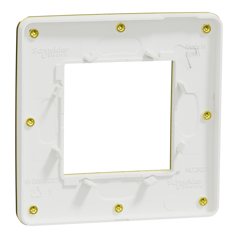 Cover frame, Unica Studio Metal, 1 gang, gold