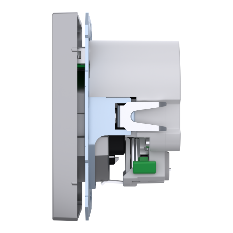 Розетка Schuko з 2 USB 2,4 A Сталь SD