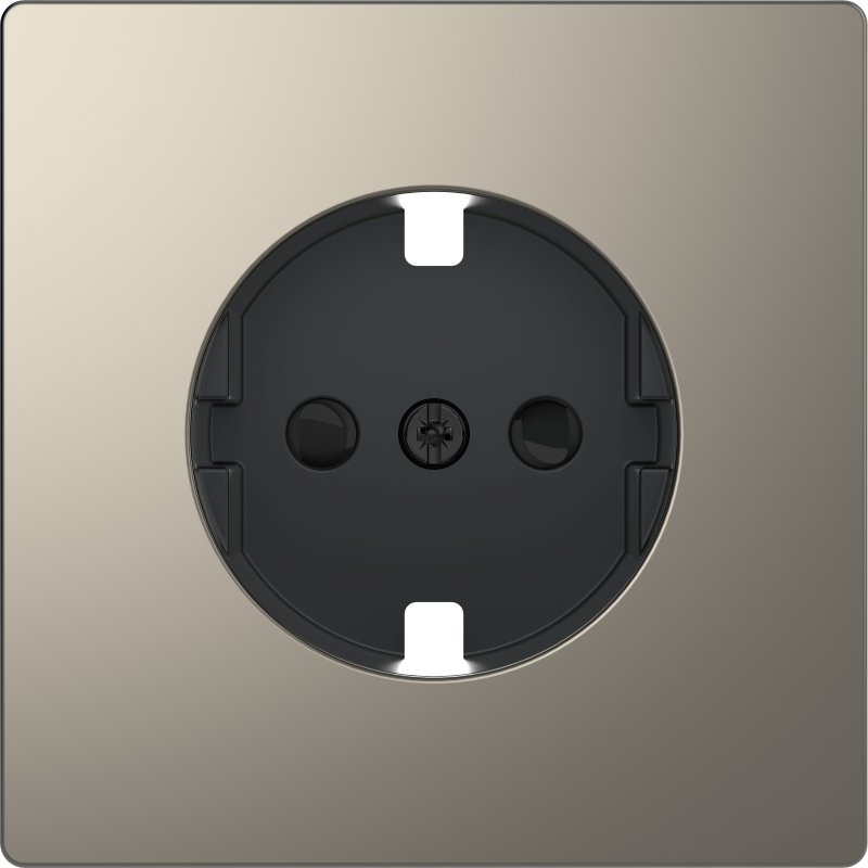 Накладка для розетки з заземленням SysD нікель