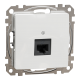 Комп'ютерна розетка, RJ45 CAT6 UTP, Біла, Sedna Design