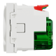 Силова розетка та USB Unica New тип С 10,5 Вт, 2 модулі, біла