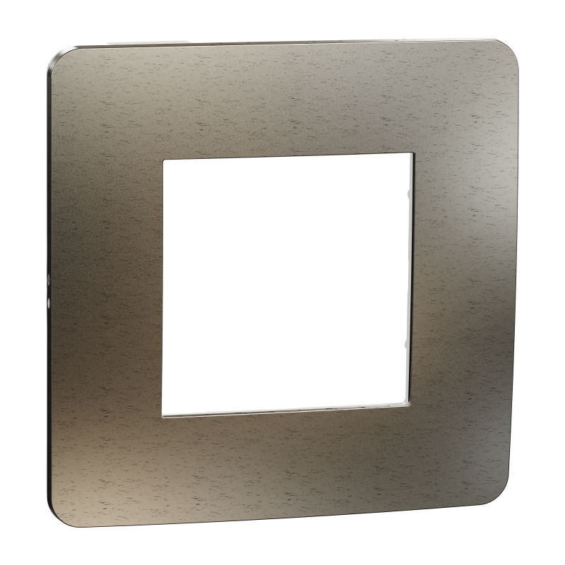 Cover frame, Unica Studio Metal, 1 gang, bronze