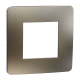 Cover frame, Unica Studio Metal, 1 gang, bronze