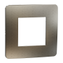 Cover frame, Unica Studio Metal, 1 gang, bronze