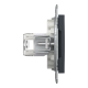 РОЗЕТКА КОМП'ЮТЕРНА RJ45 UTP КАТ.6 ASFORA АНТРАЦИТ