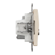 Розетка RJ45 категорія 6 UTP -TV Бежевий Sedna Design