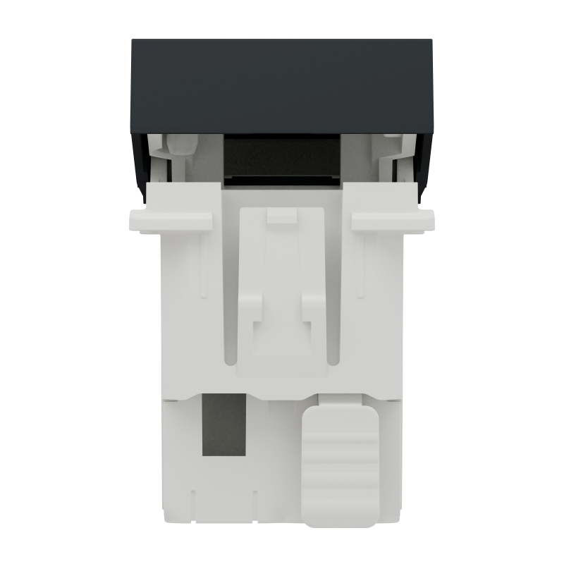 Перемикач 1-клавішний схема 6, 10А, 1 модуль антрацит