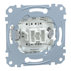 Механізм 1-клавішного вимикача 2 полюси з індикацією 16AX