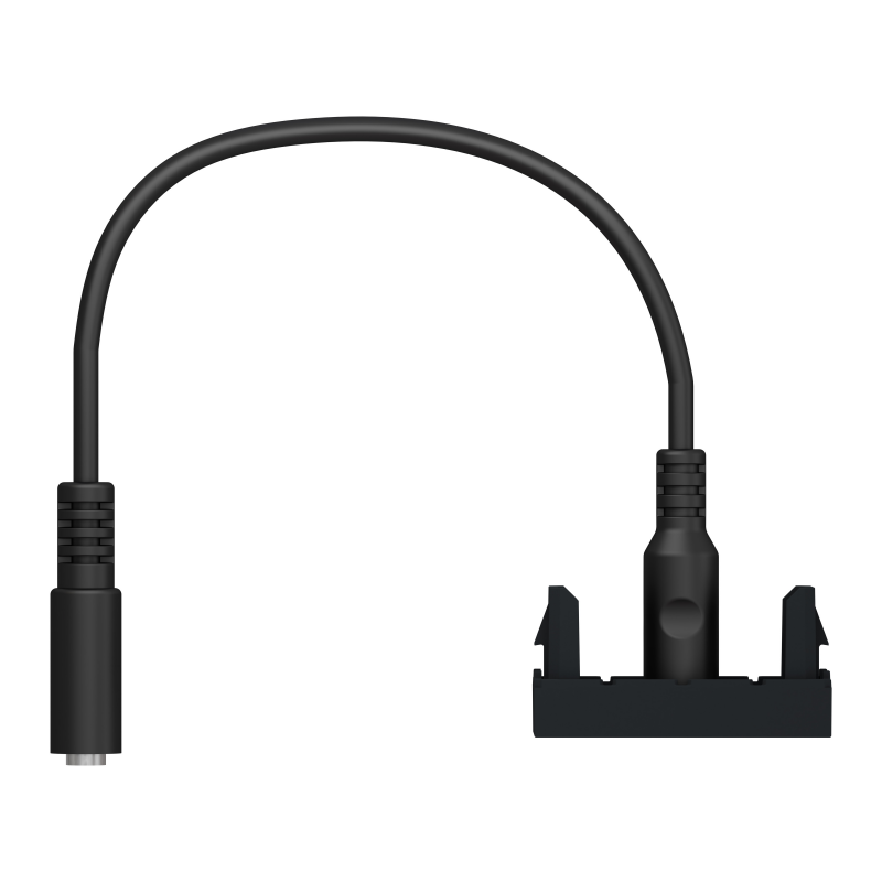 Розетка Minijack 1 модуль антрацит