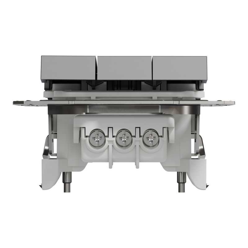 ВИМИКАЧ ТРЬОХКЛАВІШНИЙ АНТРАЦИТ ASFORA