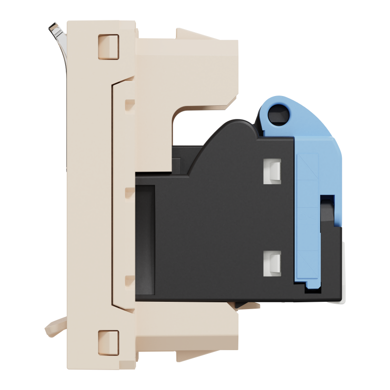 Розетка комп'ютерна RJ45, категорія 5 UTP, 1 модуль, бежева Unica New Studio