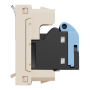 Розетка комп'ютерна RJ45, категорія 5 UTP, 1 модуль, бежева Unica New Studio