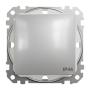 Одноклавішний вимикач, 10АX, IP44, алюміній, Sedna Design & Elements