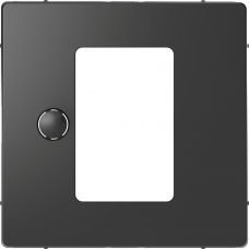 Cover plate, Merten System M, for thermostat with touch display, anthracite
