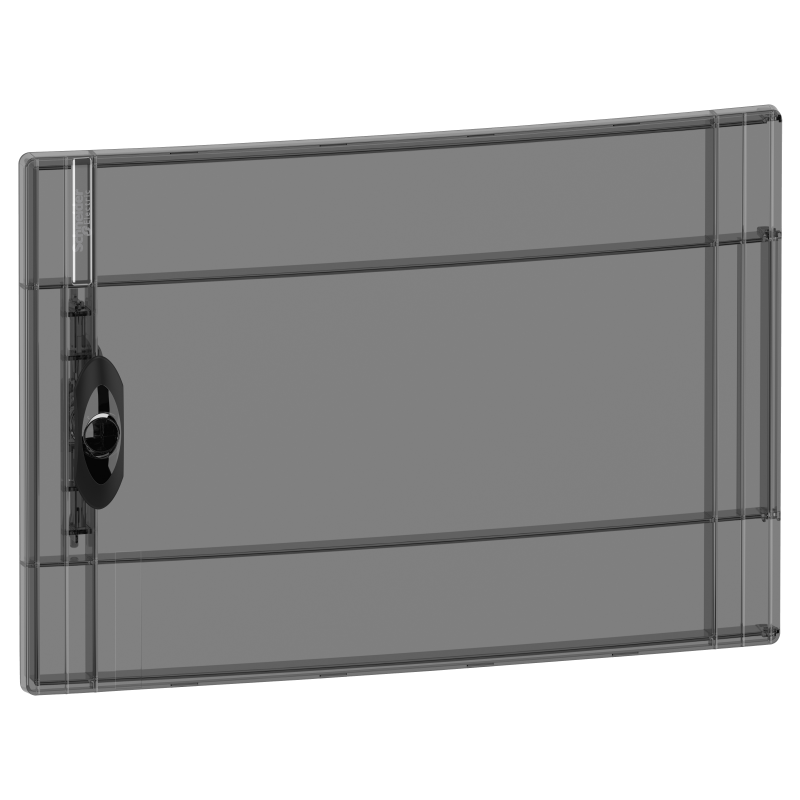 Pragma smoked door - for flush enclosure - 1 x 18 module