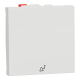 Вимикач 1-клавішний кнопковий, сх.1, 10 А білий Unica New