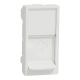 Центральна плата RJ45Keystone/Systimax 1 модуль білий