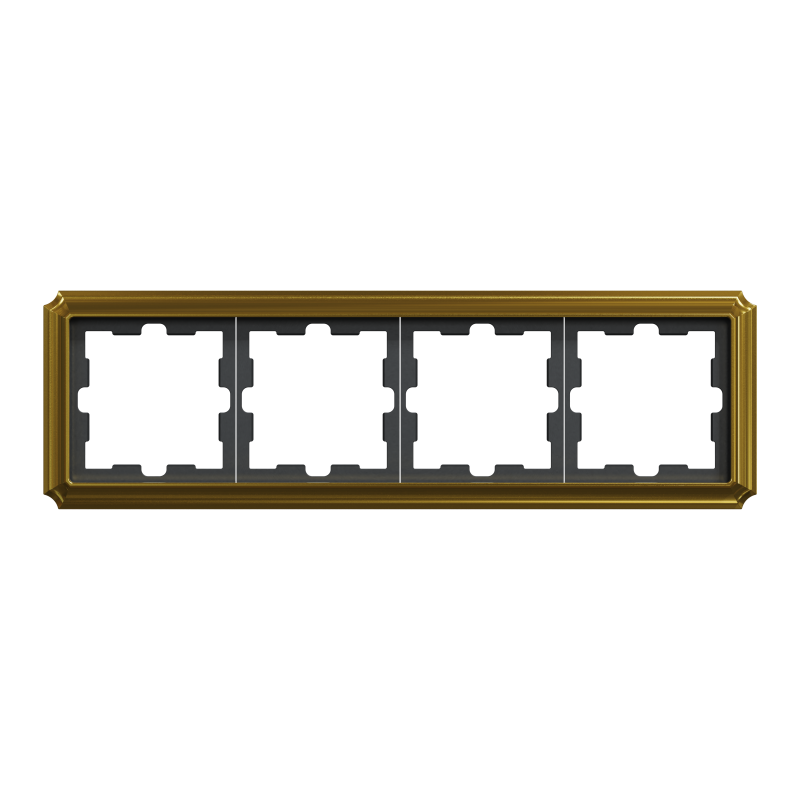 Рамка 4 постова D-Atique, золото 24к