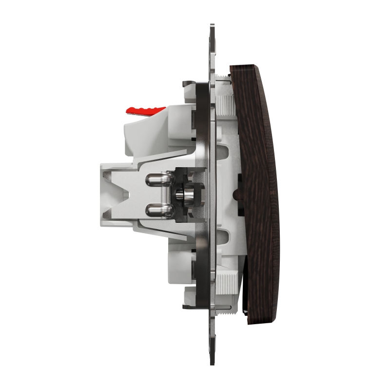 Кнопковий вимикач 10 А, Венге Sedna Elements