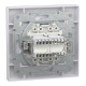 РОЗЕТКА КОМП'ЮТЕРНА RJ45 КАТ. 5Е І ТЕЛЕФОННА РОЗЕТКА RJ12 БІЛА ASFORA