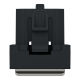 RJ45 накладка 1 модуль антрацит